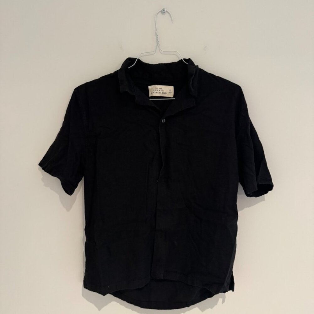 Abercrombie & Fitch Button Down Linen Shirt Size Small Like New